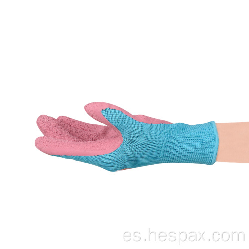 Guantes de jardinería recubiertos de espuma de látex para niños Hespax